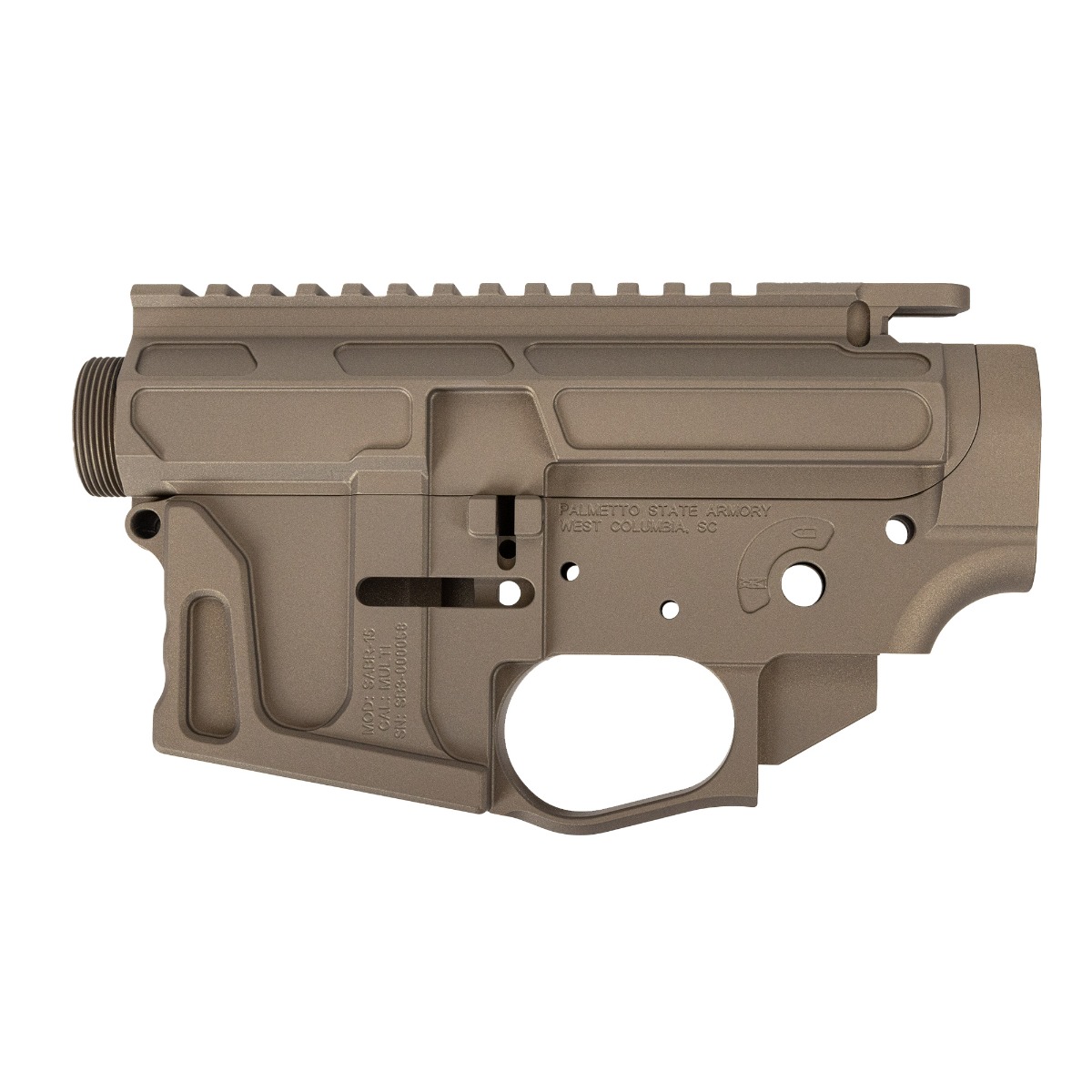 PSA Sabre-15 Billet Ambi-Receiver Set, Midnight Bronze - Palmetto State Armory