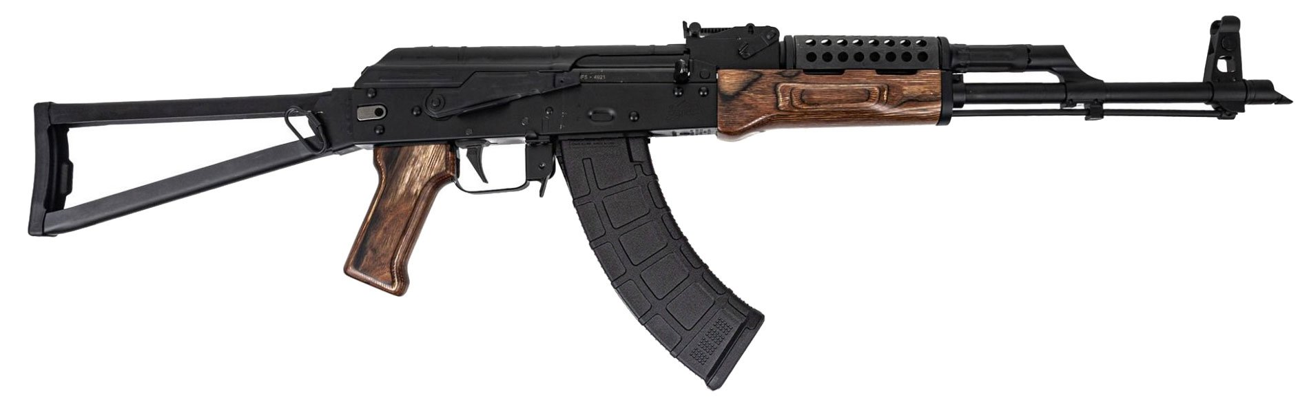 PSAK-47 GF5 Triangle Side Folder Rifle with Cheese Grater, Nutmeg