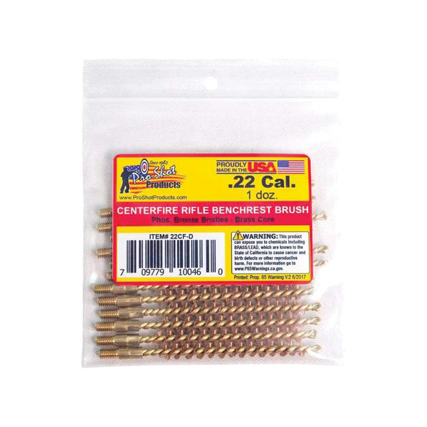 ProShot .22 Cal #8-32 Centerfire Rifle Bore Brush - Proshot