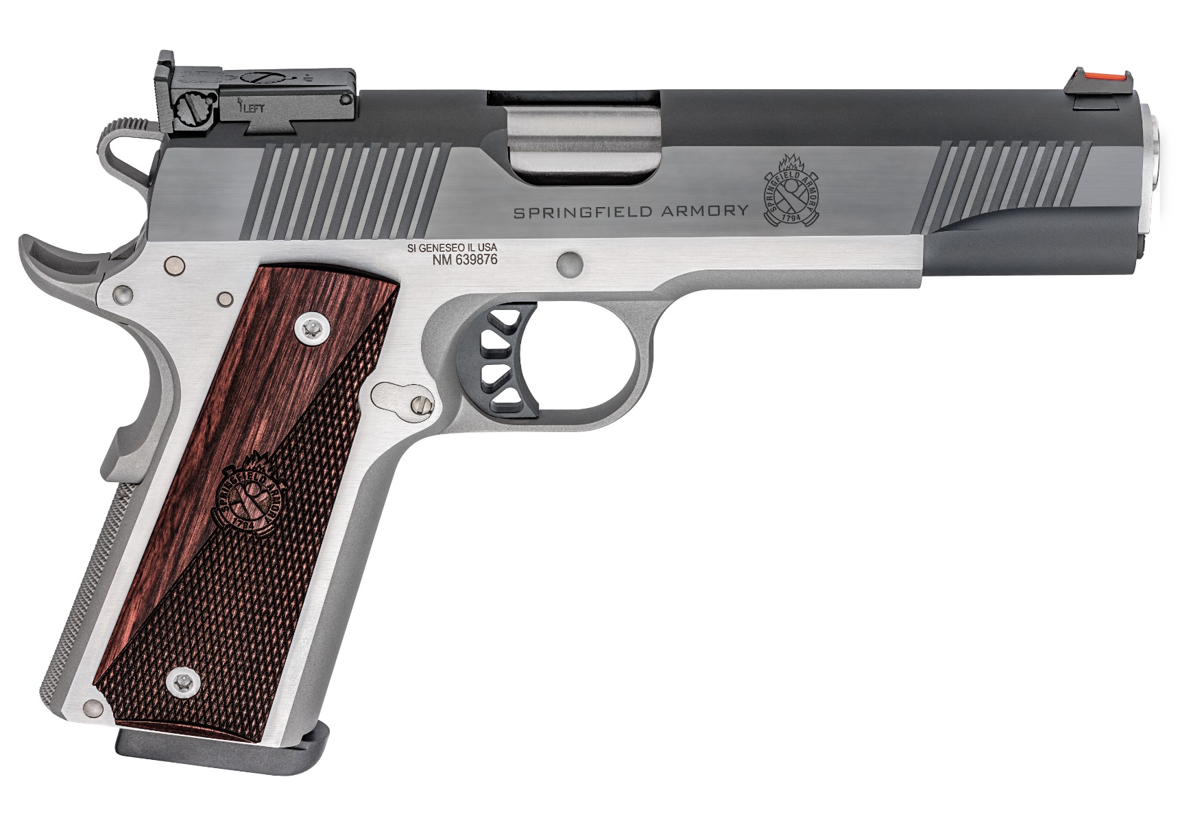 Springfield Ronin Range Officer 9mm  5" 9rd Pistol, Black / SS - PX9119L-ADJ - Springfield Armory