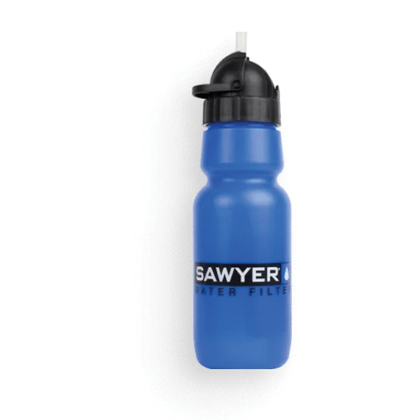 Sawyer Personal Water Bottle Filter w/Inline Filter, 34 oz Blue - Sawyer