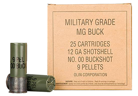 Winchester 12ga 2.75" 00 Buck Military Grade Value Pack Shotshell Ammunition 25rds - Q1544VP - Winchester