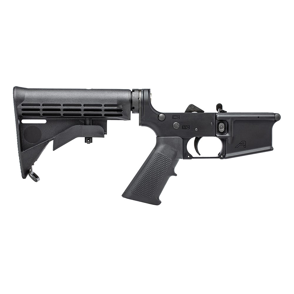 Aero Precision AR-15 Complete Lower w/A2 Grip and M4 Stock, Black - Aero Precision