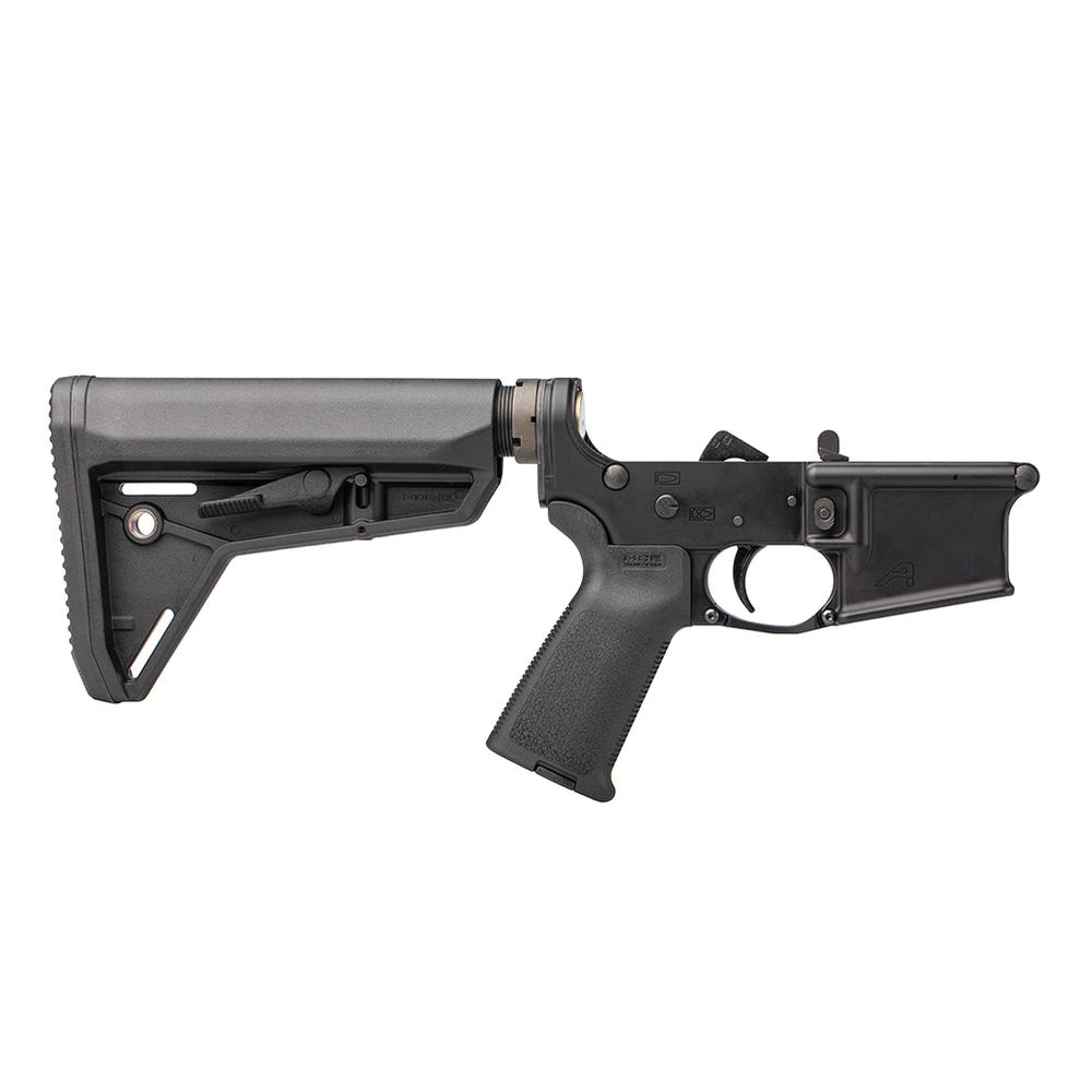Aero Precision AR-15 Complete Lower w/MOE Grip and SL Carbine Stock, Black - Aero Precision
