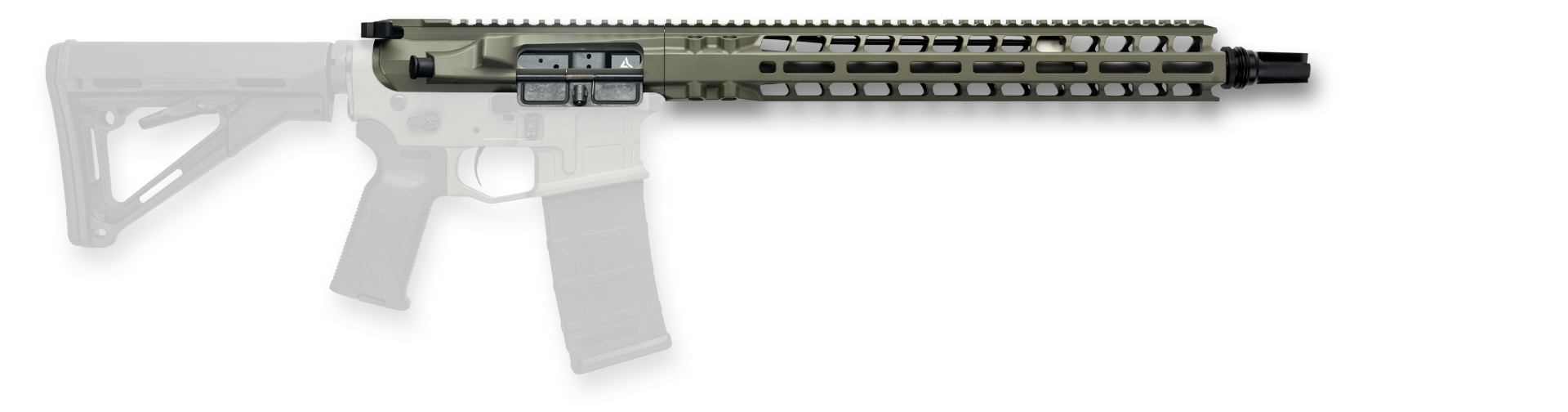 Radian Weapons Model 1 14.50" MOE Upper .223 Wylde 1:8 M-LOK Rail Mid-Length with BCG and CH, OD Green - Reliable Performance - R0467 - Radian Weapons