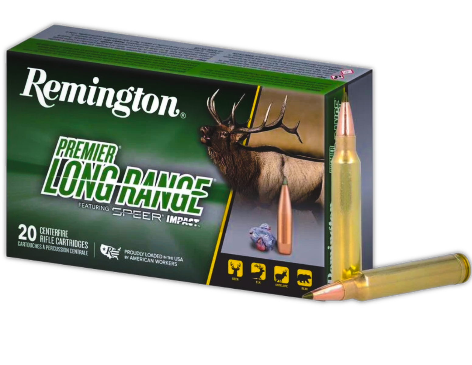 Remington Premier Long Range .300 Win Mag 190 gr Ammo Speer Impact - 20rds - R21346 - Remington
