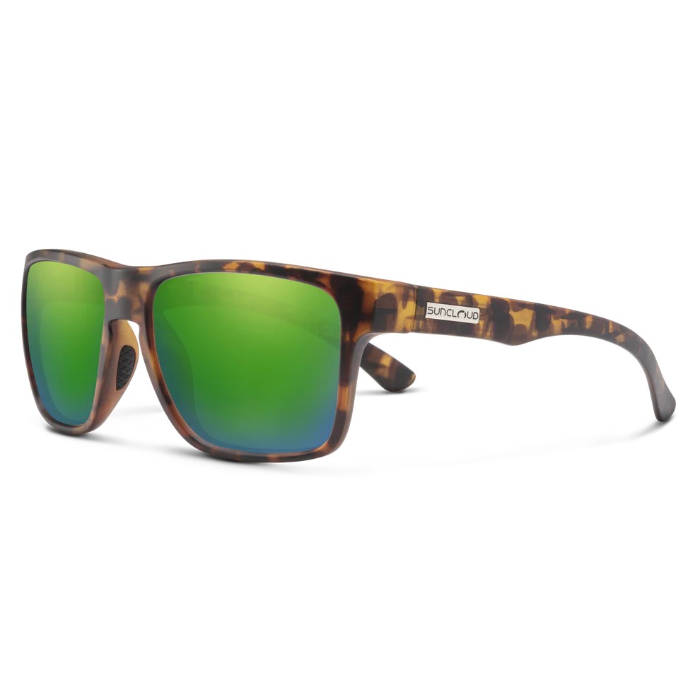 Suncloud Polarized Optics Rambler - Matte Tortoise - Polarized Green Mirror