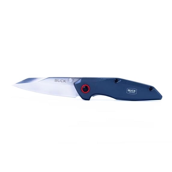 Buck Reactor Folding Reverse Tanto Knife, Blue - 0702BLSWM-C