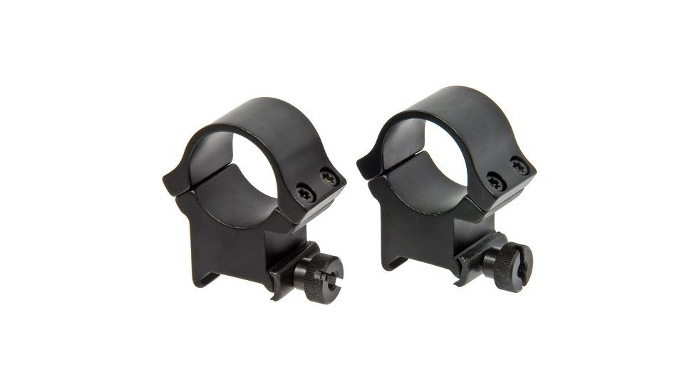 Redfield Hunting/Shooting Rifle 1" High Aluminum 4-Hole Scope Ring, Matte Black - 47332 - Redfield