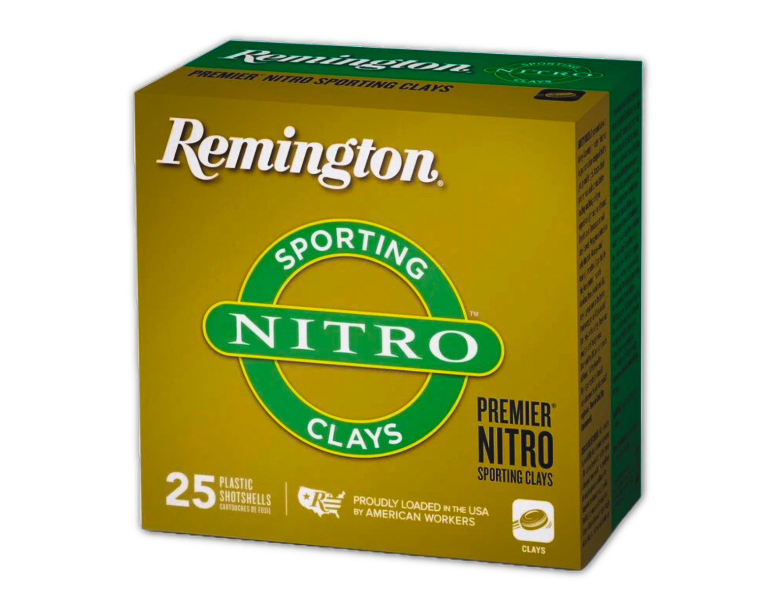 Remington Premier Nitro Sporting Clay 12 Gauge 2-3/4" #7.5 1 oz 25rds Shotshell - Premium Ammo for Sporting Clays - R20132 - Remington
