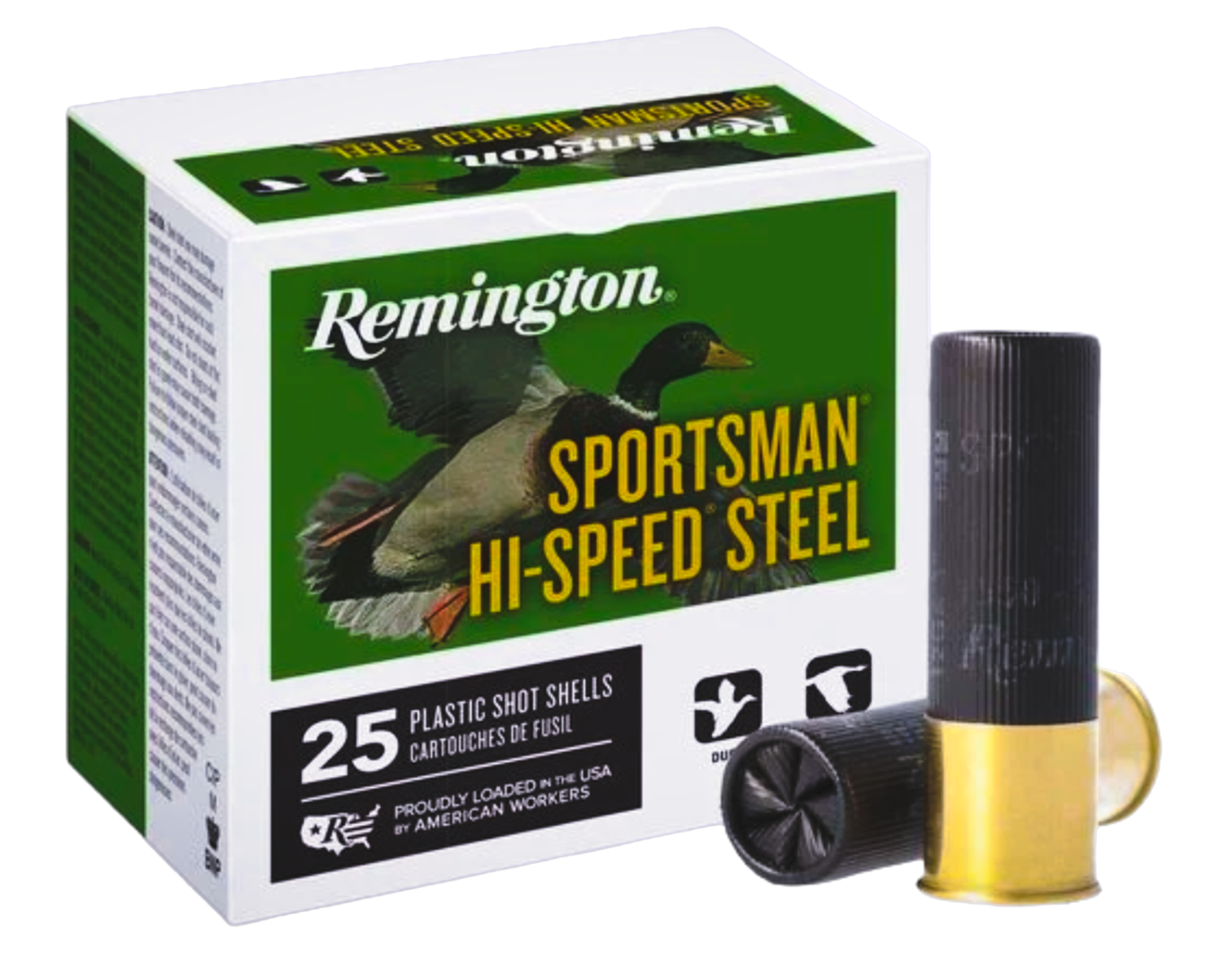 Remington Sportsman, Hi-Speed Steel 3" 12 Gauge Ammo 4, 25/box - 20981 - Remington