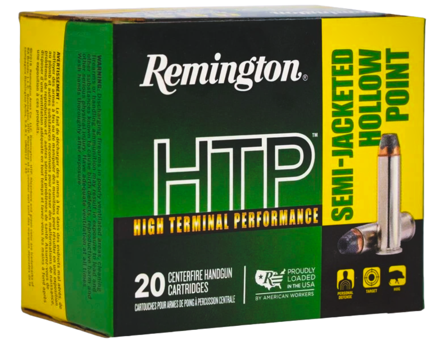 Remington HTP 110 gr Semi-Jacketed Hollow Point .38 Spl Ammo, 20/box - RTP38S16A - Remington