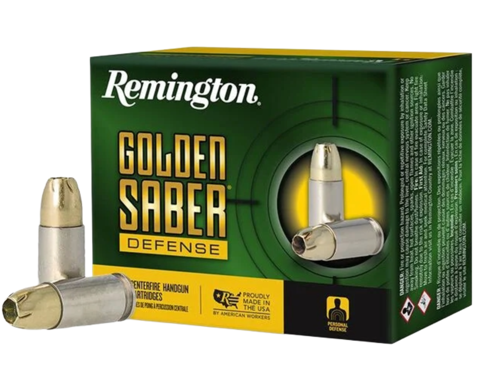 Remington Golden Saber Defense 9mm 124 gr Ammo BJHP - 20rds - 27601 - Remington