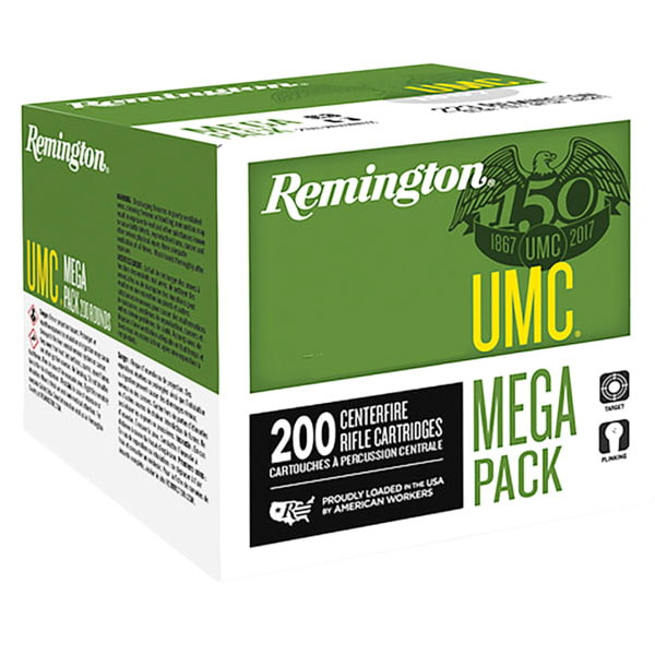 Remington UMC 150 gr FMJ 300 Blackout Ammunition, 200 Rounds - 20107 - Remington