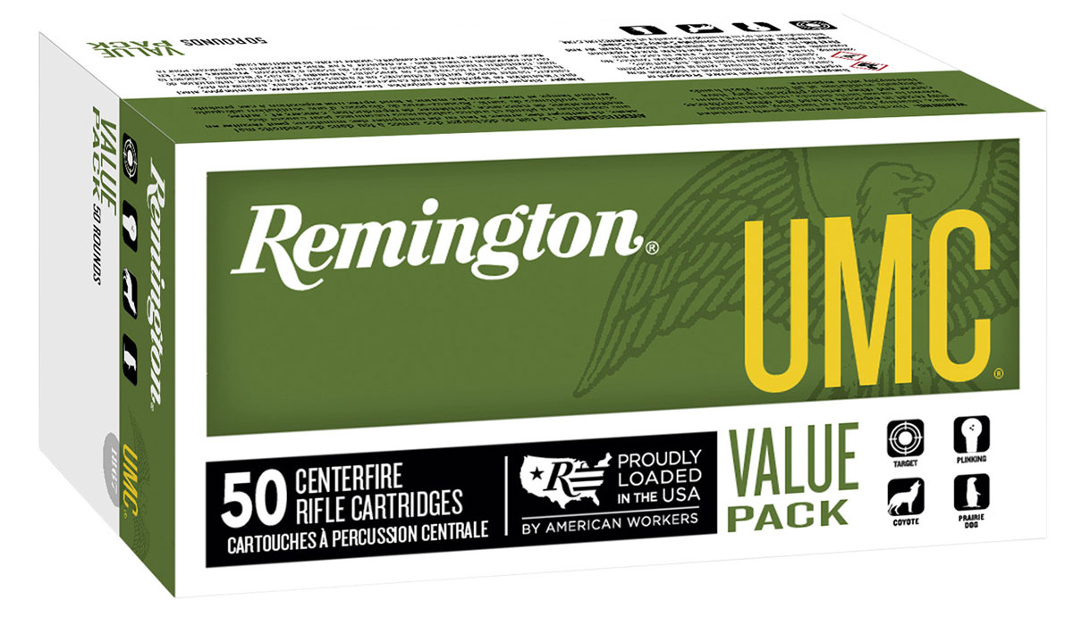 Remington UMC 150 gr FMJ 300 Blackout Ammunition, 50 Rounds - L300AAC2V - Remington