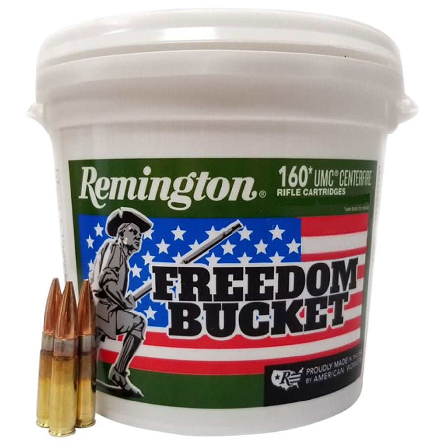 Remington UMC Freedom Bucket 220 gr OTFB .300 Blackout Ammunition, 160 Rounds - L300AAC4BC - Remington