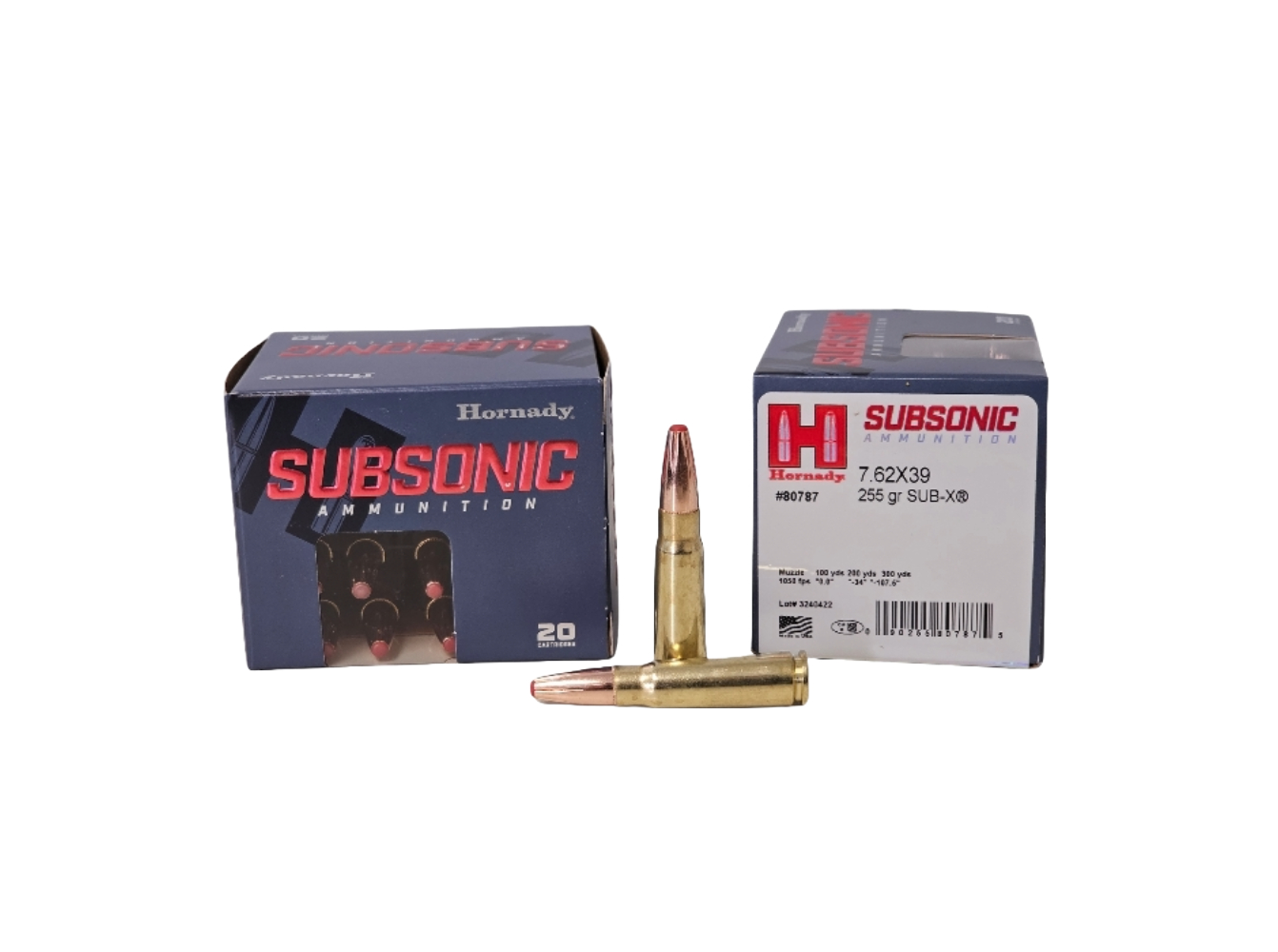 Hornady Subsonic 7.62x39mm 255 gr FTHP 20rds - Hornady