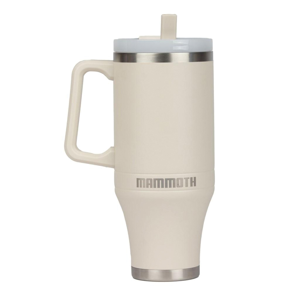 Mammoth Ascent Tumbler w/Handle and Straw, 40 oz Birch - Mammoth