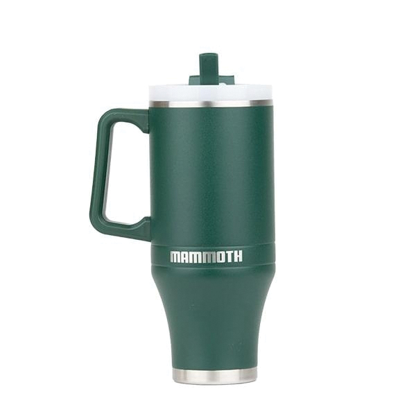 Mammoth Ascent Tumbler w/Handle and Straw, 40 oz Dark Green - Mammoth