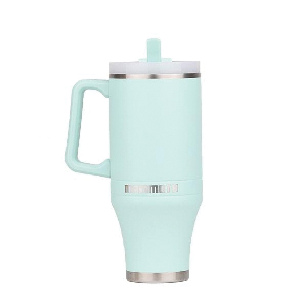 Mammoth Ascent Tumbler w/Handle and Straw, 40 oz Sea Foam - Mammoth