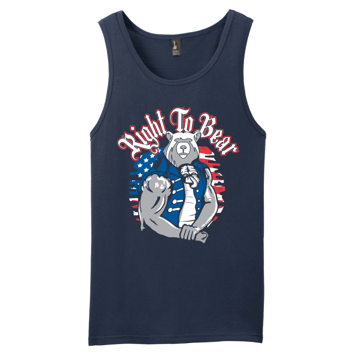 Right To Bear Patriotic Tank, Navy - 3X-Large - Palmetto State Armory