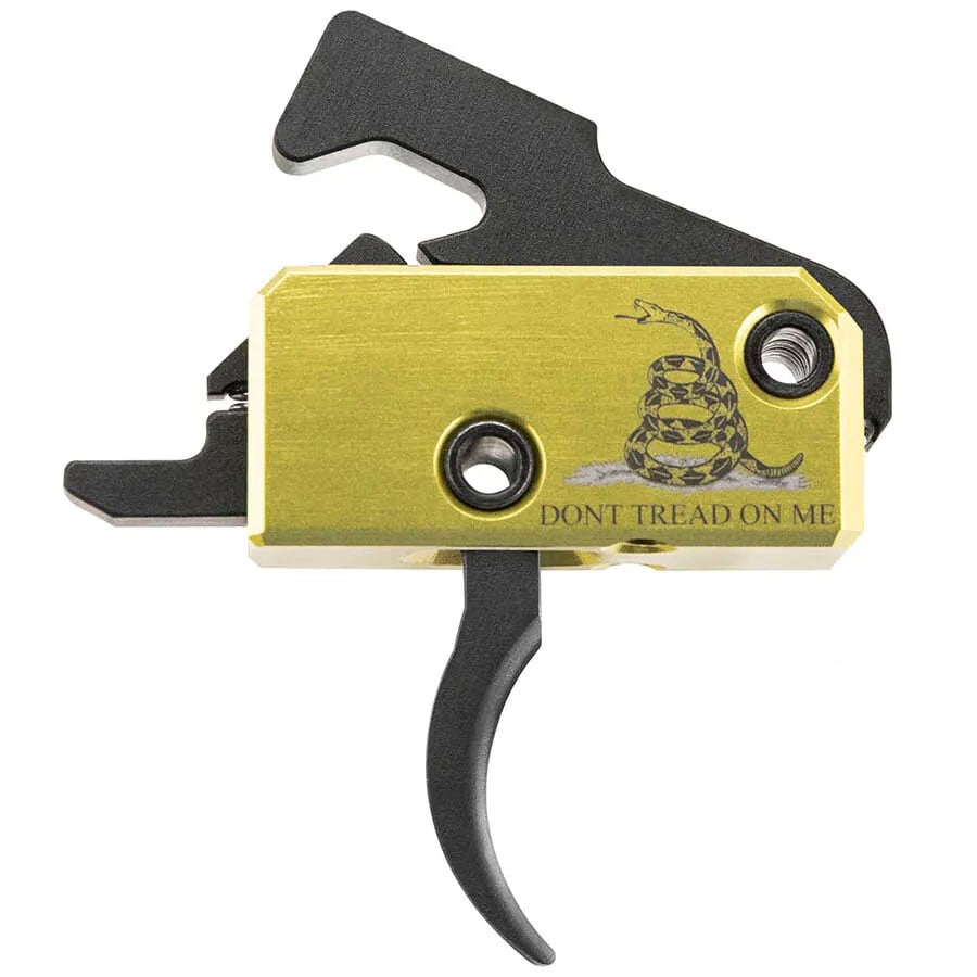 Rise Armament Super Sporting AR-15/10 Curved Single Stage Drop In Trigger, Gadsden - RA-140-DTOM-AWP - Rise Armament