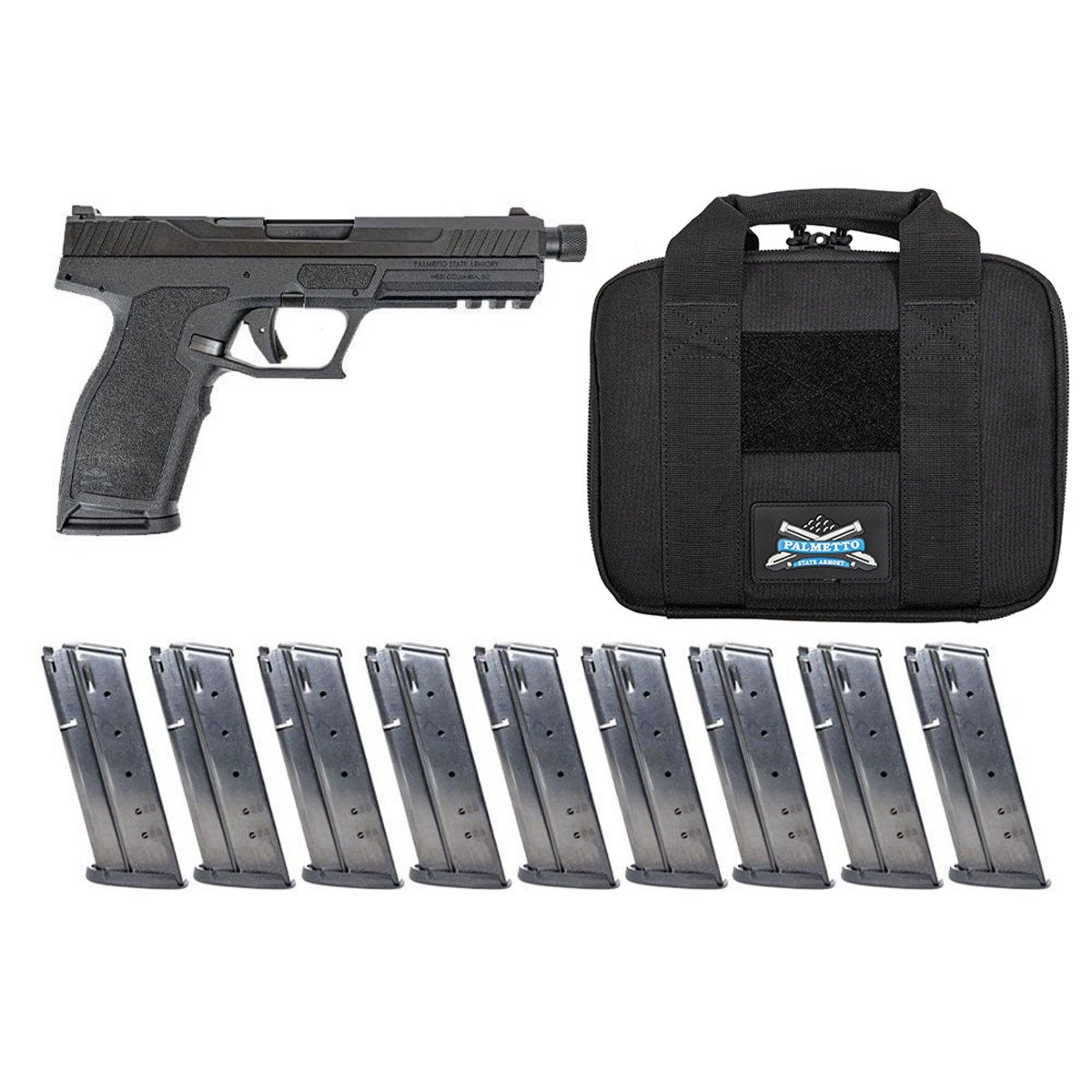 PSA 5.7 Rock Complete Optics Ready Pistol With Threaded Barrel, 10 Magazines, & PSA Pistol Case - Palmetto State Armory