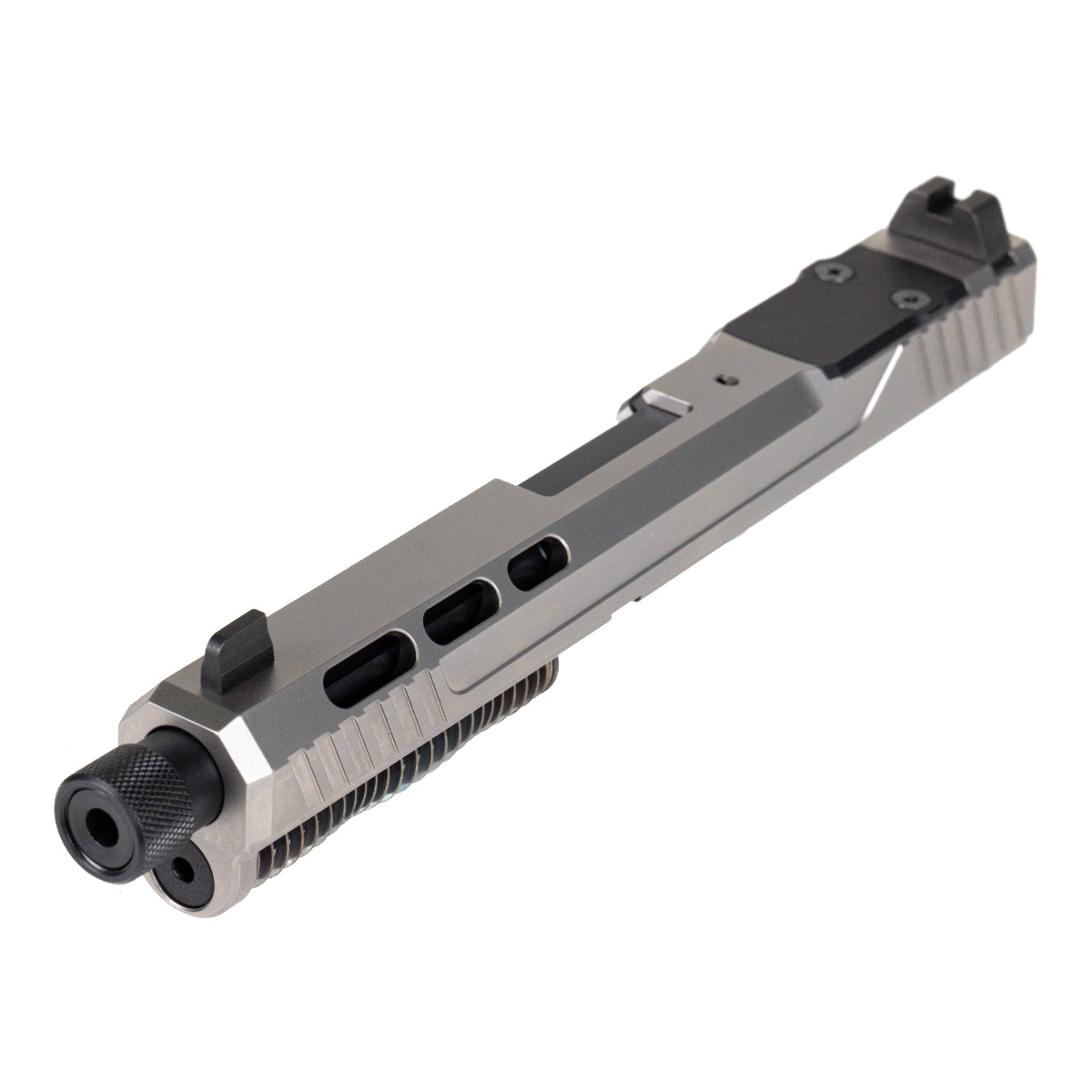 PSA 5.7 Rock RK1 Complete Optics Ready Slide Assembly With Threaded Barrel, Stainless - Palmetto State Armory