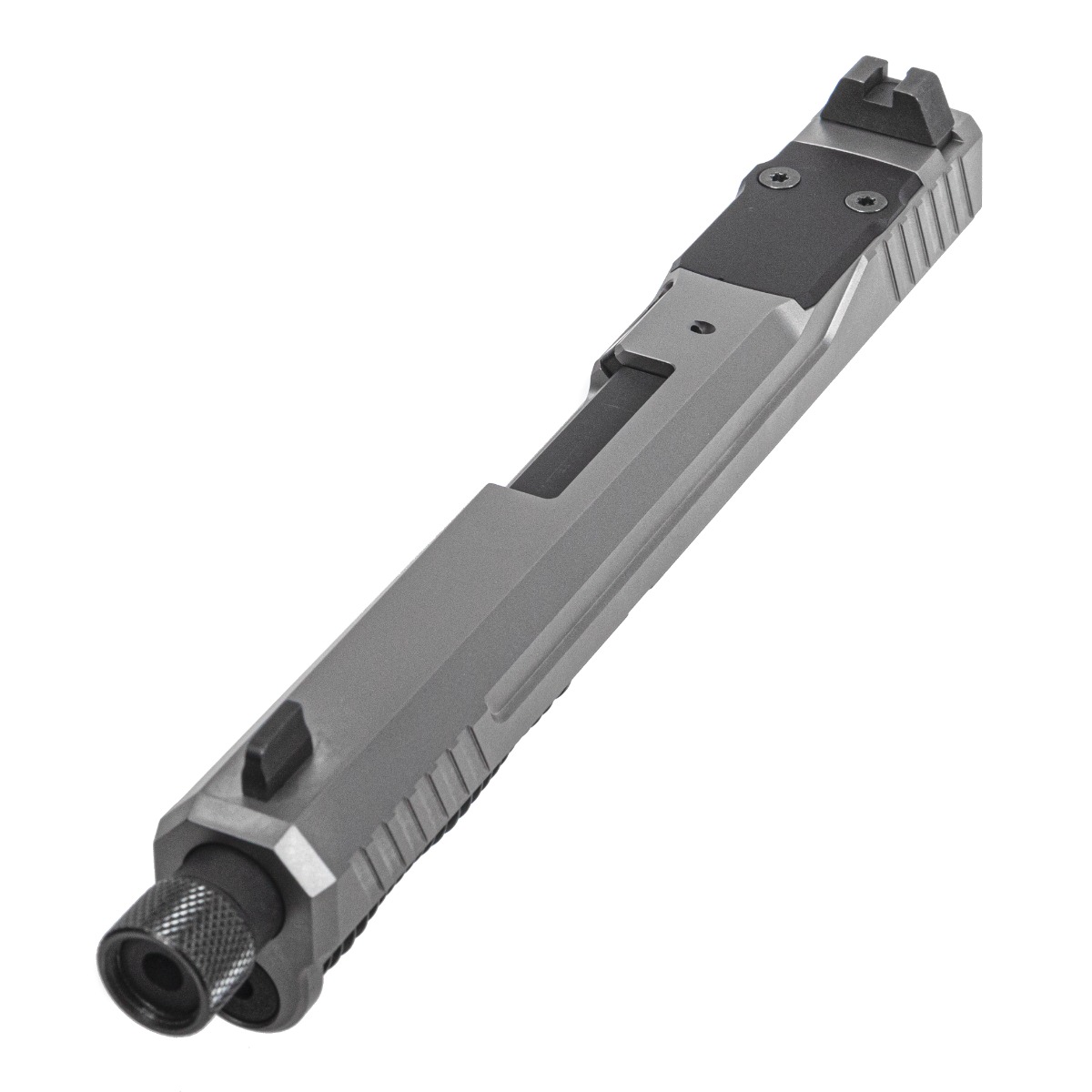 PSA 5.7 Rock Complete Optics Ready Slide Assembly With Threaded Barrel, Stainless - Palmetto State Armory