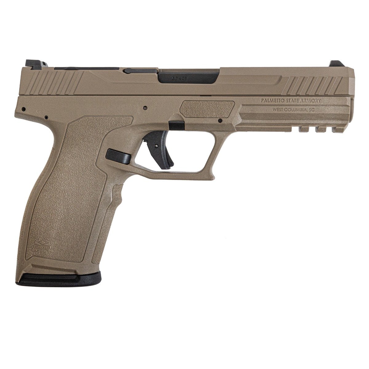 PSA 5.7 ROCK COMPLETE PISTOL, Optics Ready, Non-Threaded Barrel, FDE - Palmetto State Armory