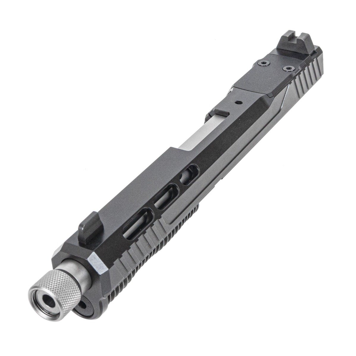 PSA 5.7 Rock RK1 Complete Optics Ready Slide With Stainless Threaded Barrel, Black - Palmetto State Armory