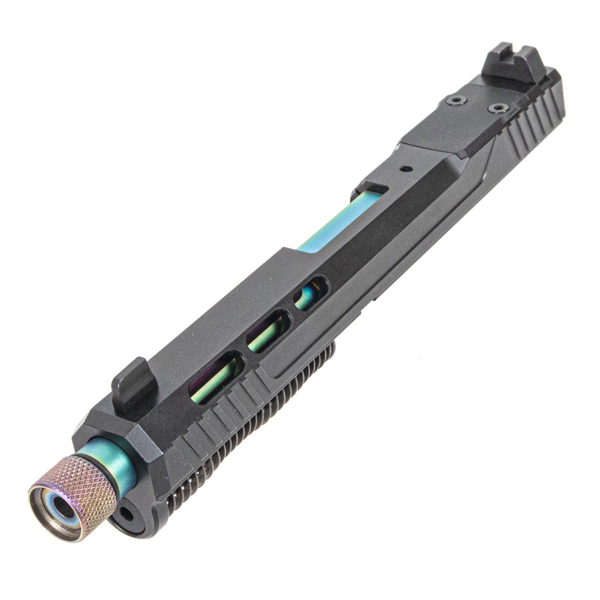 PSA 5.7 Rock RK1 Complete Optics Ready Slide With Chameleon Threaded Barrel, Black - Palmetto State Armory