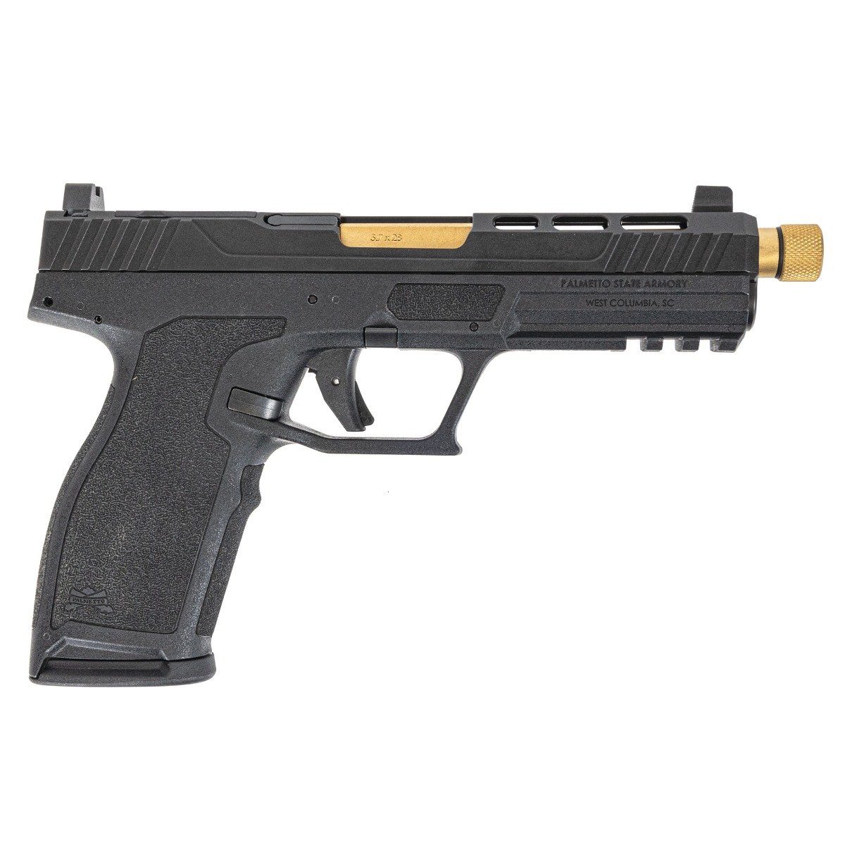 PSA 5.7 Rock Complete RK1 Optics Ready W/ Gold Barrel, Black - Palmetto State Armory