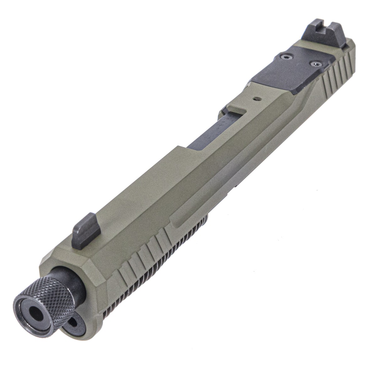PSA 5.7 Rock Complete Slide Optics Ready With Threaded Barrel, Sniper Green - Palmetto State Armory