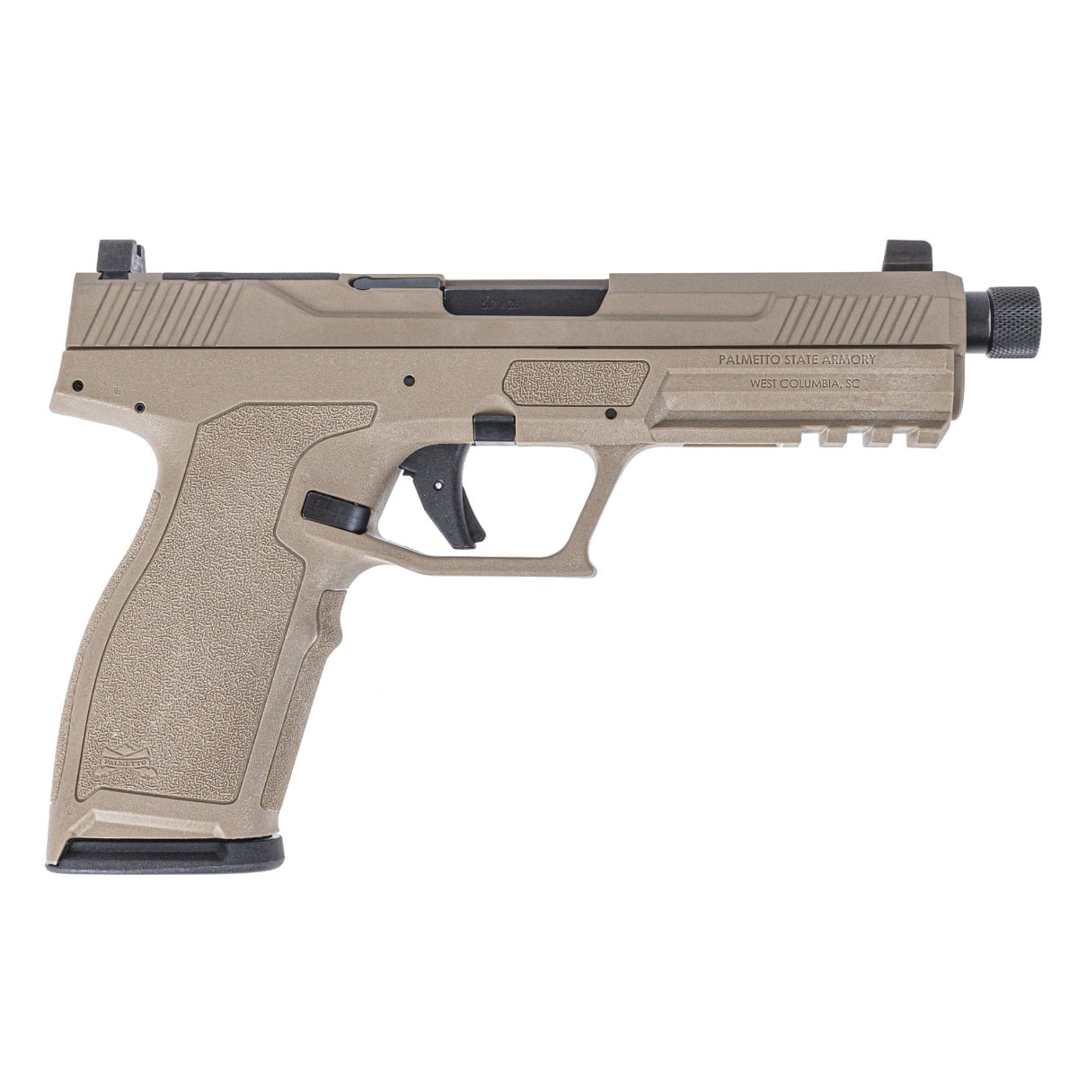 PSA 5.7 Rock Complete Optics Ready Pistol With Threaded Barrel, FDE
