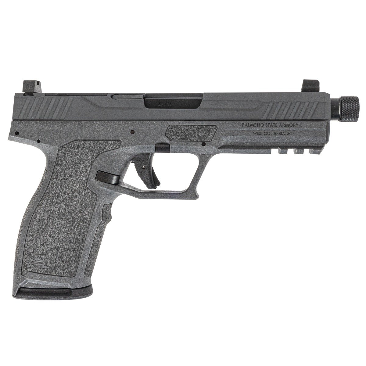 PSA 5.7 Rock Complete Optics Ready Pistol With Threaded Barrel, Gray - Palmetto State Armory