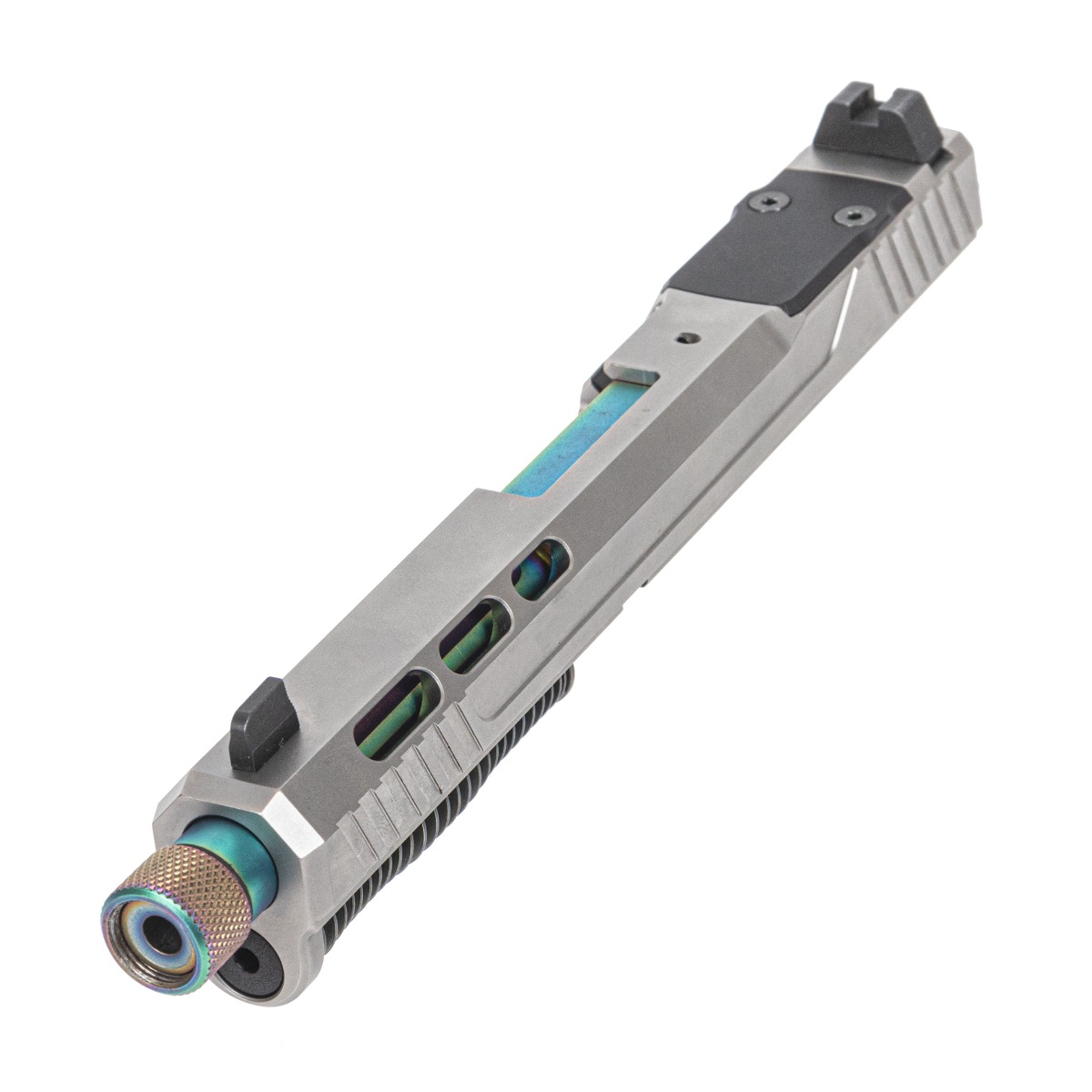 PSA 5.7 Rock Complete RK1 Optics Ready Slide Assembly With Chameleon Threaded Barrel, Stainless - Palmetto State Armory