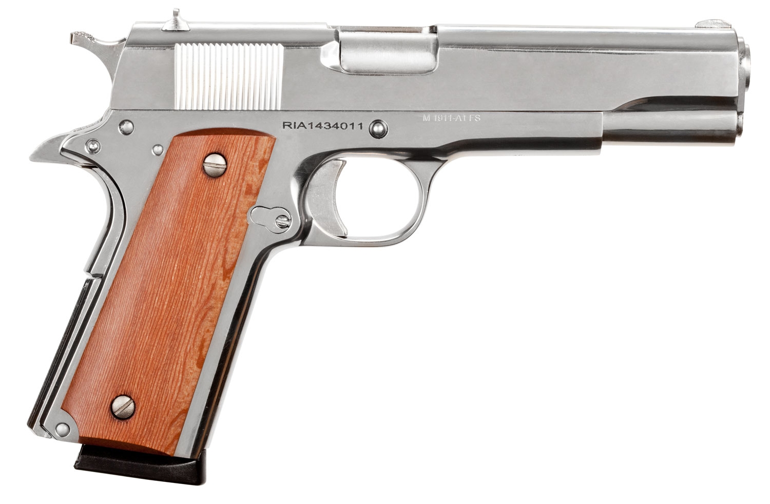 Rock Island GI Standard FS 45 ACP Pistol, High Polished Nickel - 51433 - Rock Island