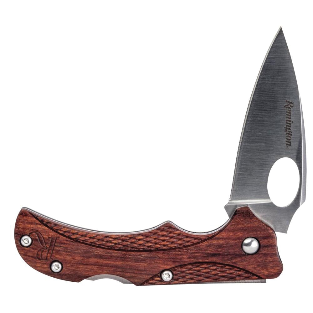 Remington Woodland Folding Knife Drop Point, Brown - Remington