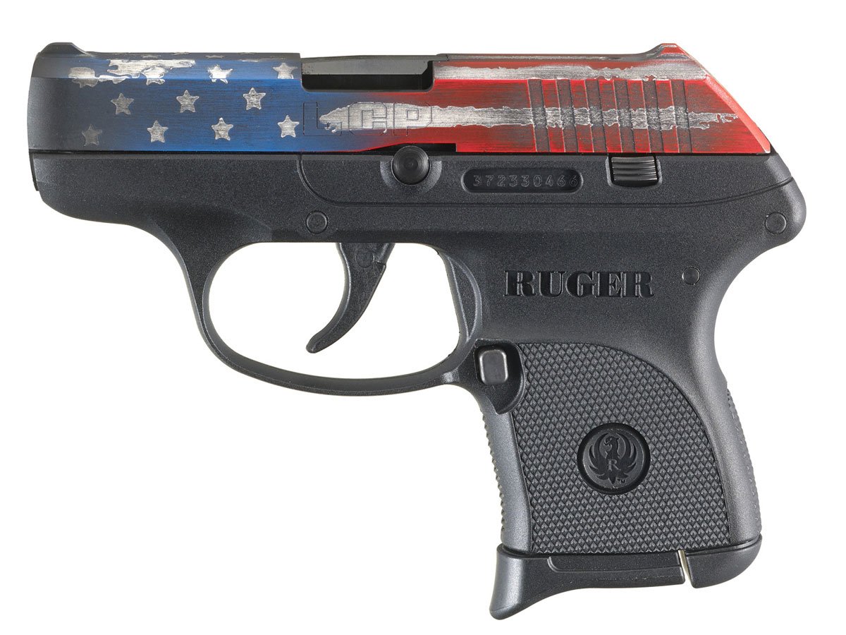 Ruger LCP .380 ACP Pistol, American Flag Cerakote - 13710 - Ruger