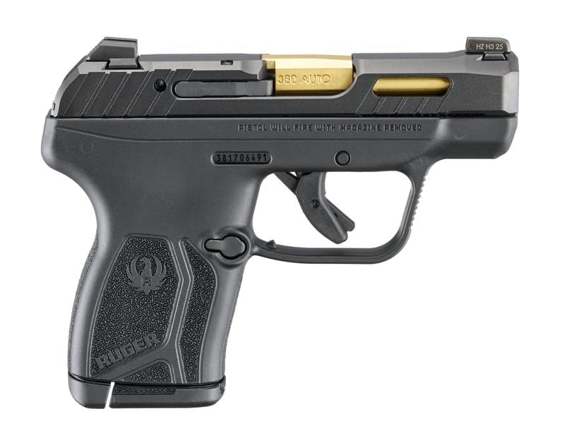 Ruger LCP Max 2.8" .380 ACP 10rd Pistol, Black w/ Tritium Sights and Holster- 13766