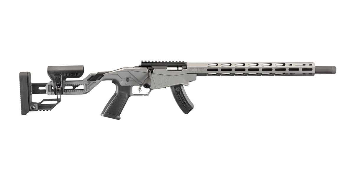 Ruger Precision Rimfire 18" Bolt Action .22 LR Rifle, Gray - 8408 - Ruger