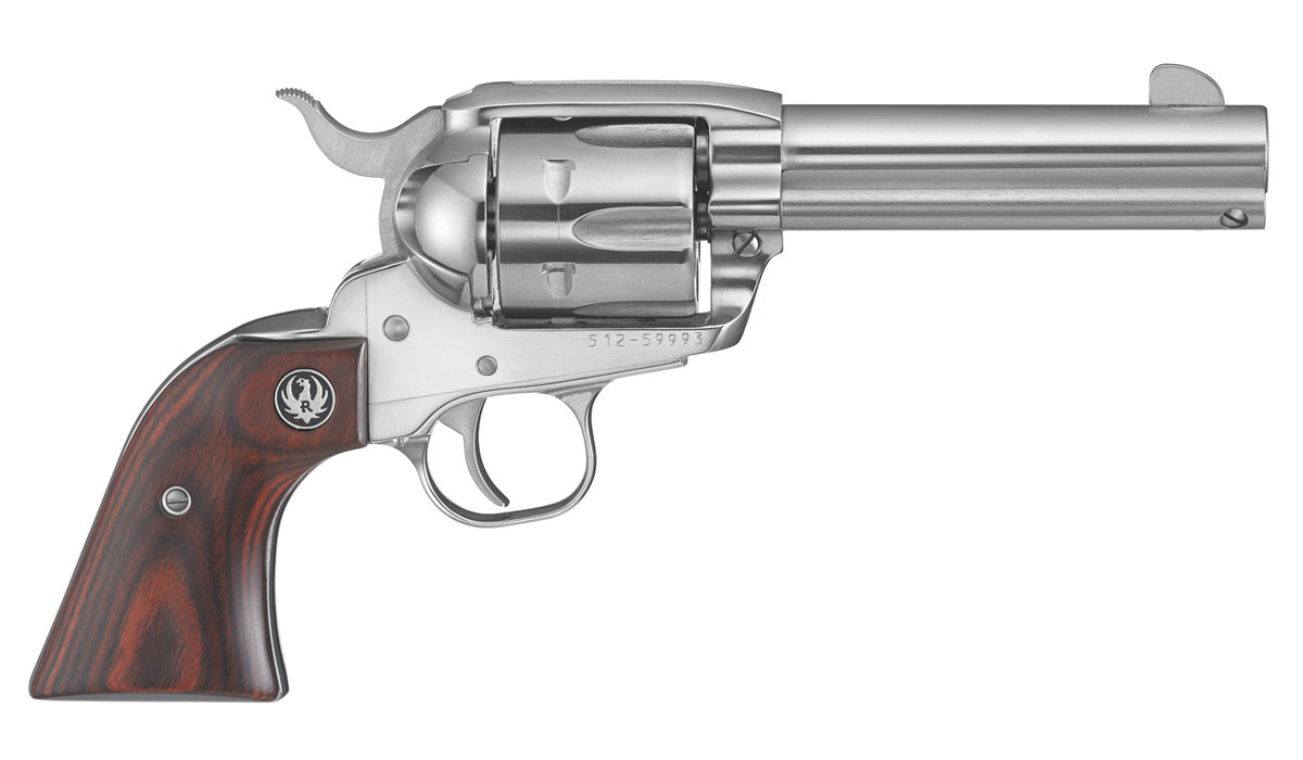 Ruger Vaquero 4.62" .357 Magnum Revolver, Stainless - KNV-34 - Ruger
