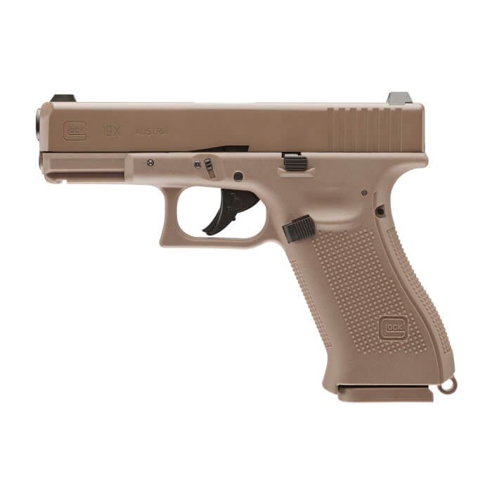 Glock G19X Gen5 .177 Caliber 18rds, Coyote Tan