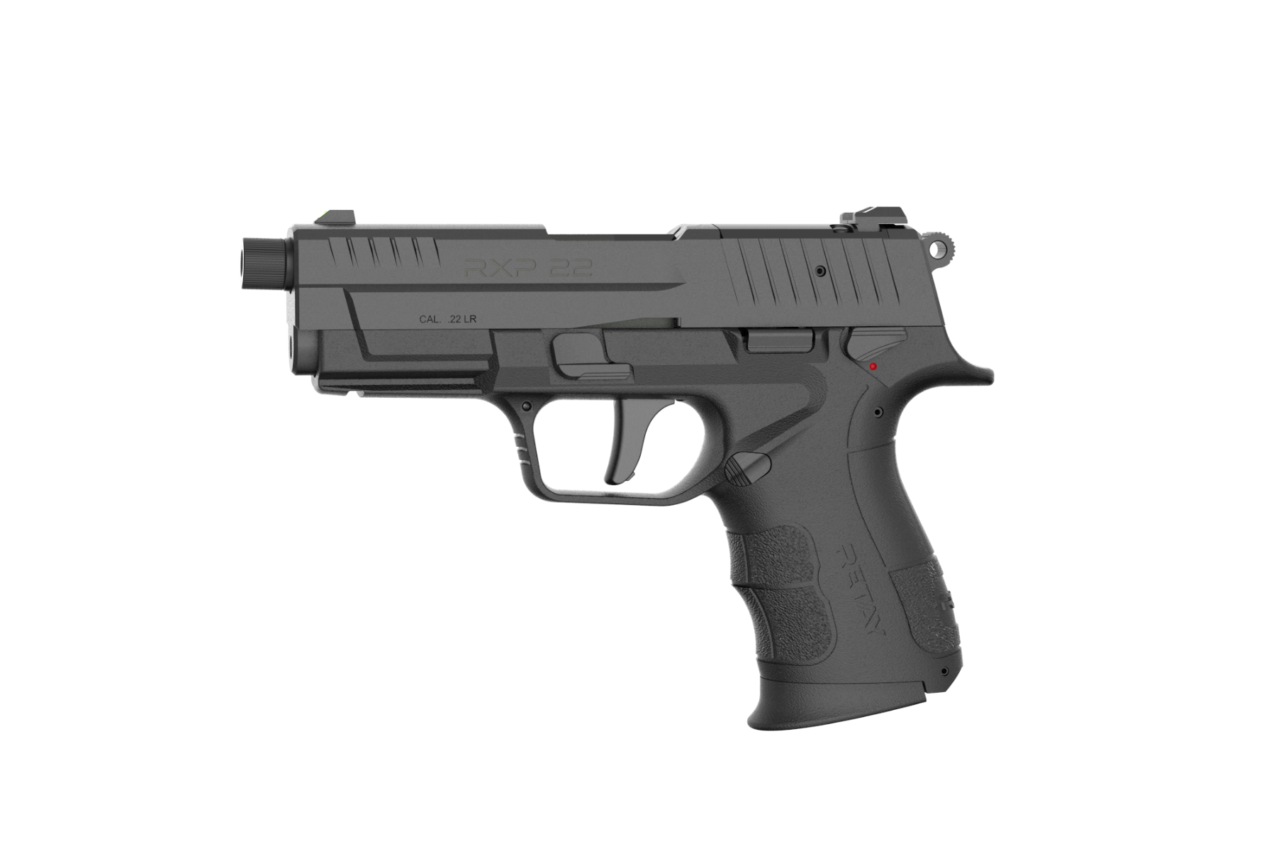 Retay RXP22 Threaded Barrel 22LR W/ (2)13rd Magazines, Black - Retay
