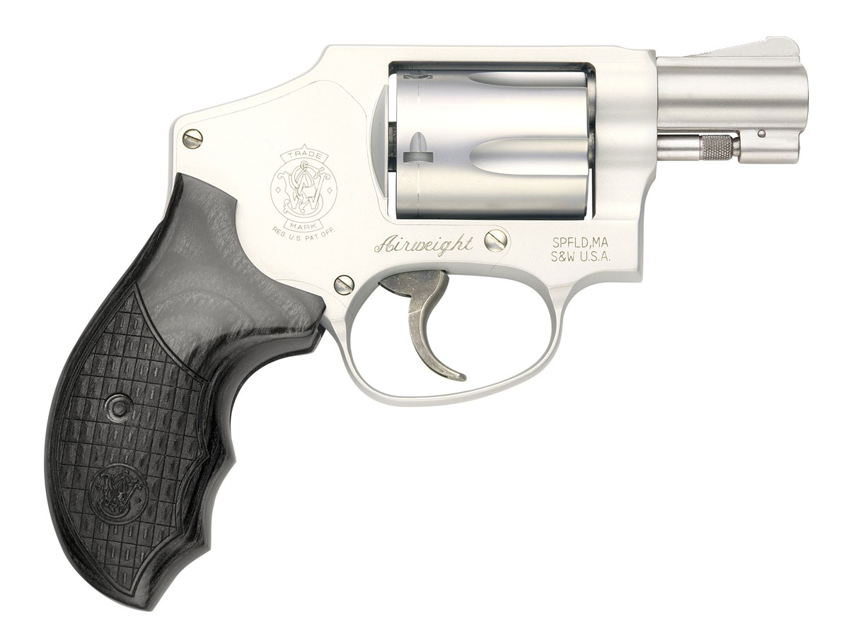 S&W 642 Deluxe 1.875" .38 Special SS Revolver, Black Croc Grips - 150957 - Smith & Wesson