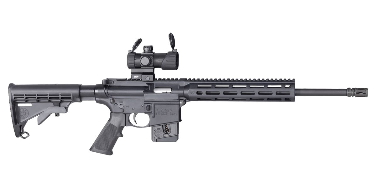 S&W M&P 15 Sport Optic Ready 10 Round .22 LR Rifle, Black - 12723 - Smith & Wesson