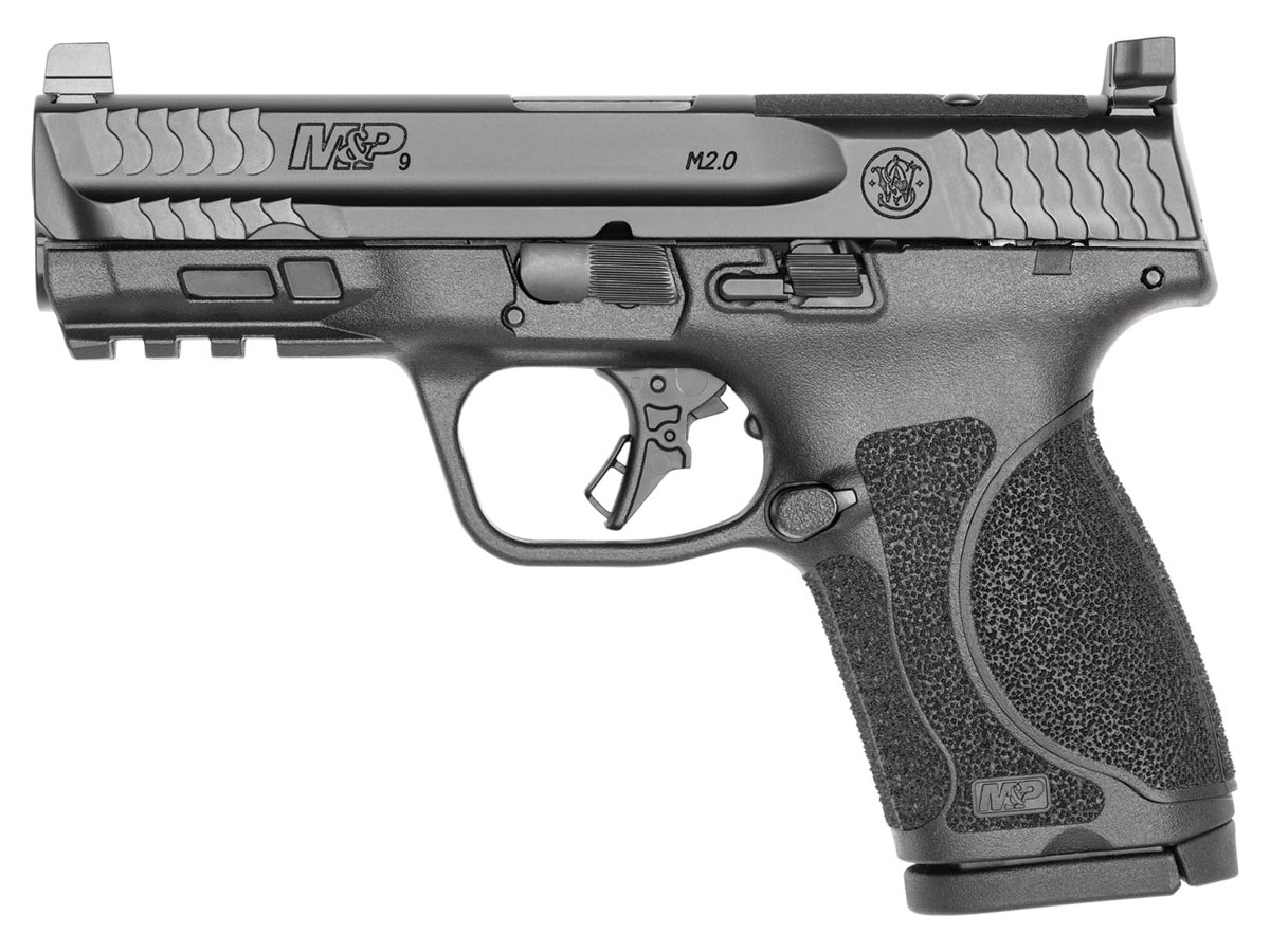 S&W M&P 2.0 Compact Optics Ready 9mm Pistol, Black - 13563 - Smith & Wesson