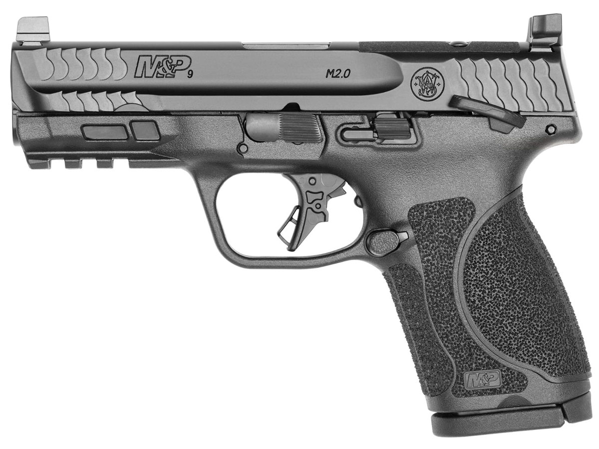 S&W M&P 2.0 Compact TS 4" Optics Ready 9mm Pistol, Black - 13568 - Smith & Wesson