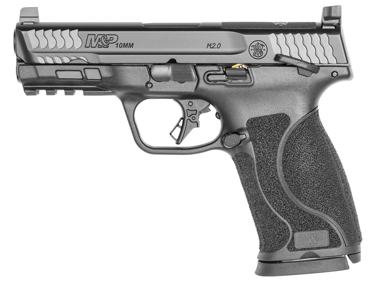 S&W M&P 2.0 TS Compact 4" Optics Ready 10mm Pistol, Black - 13390 - Smith & Wesson